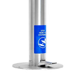 GERMS BE GONE Brand Stainless Steel Hand Sanitizer Stand  - Demo Model