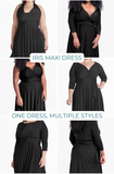 Iris Maxi Dress Charcoal Grey 1X/2X (14-18)