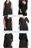 Iris Maxi Dress Charcoal Grey  XS/S