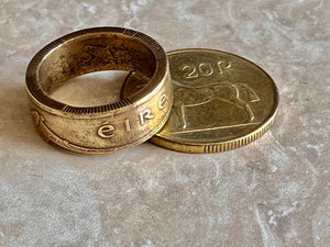 Ireland 20 Pence Coin Ring