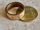 Ireland 20 Pence Coin Ring