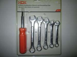 Combination Wrench and Screwdriver Set