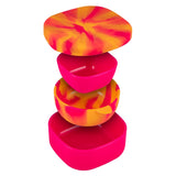 Lunchbots Nested Bowl Set Bitty - Pink/Orange Swirl