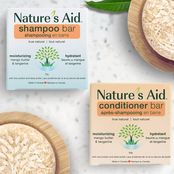 Moisturizing Nature's Aid Shampoo and Conditioner Bar Set