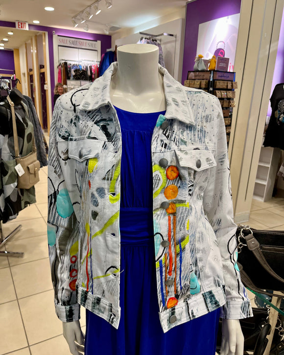 Multi Colour Knit Jacket - 4X