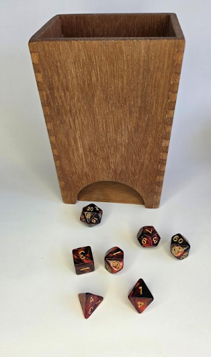 Mystery Wood Dice Tower