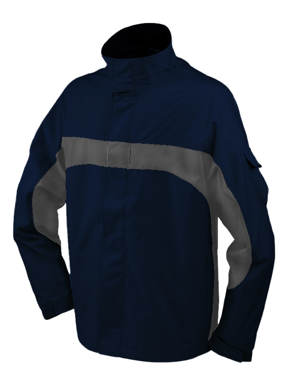 Men's Sportech Jacket - Navy and Clay  (Small)