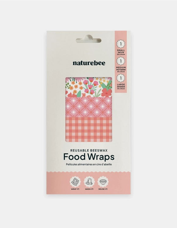 Pink Beeswax Wrap Variety Set