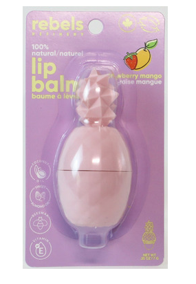 Rebels Refinery Natural Lip Balm Strawberry Mango 7g