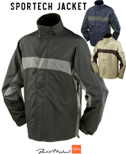 Men's Sportech Jacket  Black and Grey (XS)