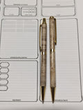 Slimline Ballpoint Pen & Mechanical Pencil Set (Maple with Gold Finish)
