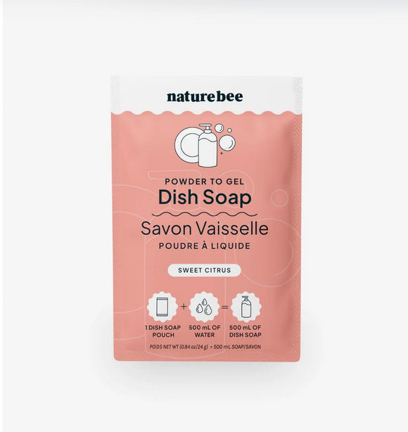 Sweet Citrus Powder to Gel Dish Soap