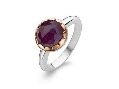 Purple Catseye Crystal Ring  01-065