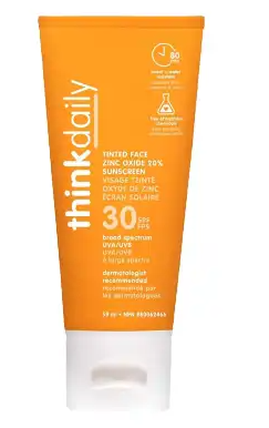 Thinkdaily  face zinc oxide 20% 30 spf  59ml
