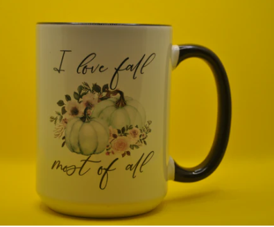 I Love Fall Most of All Mug