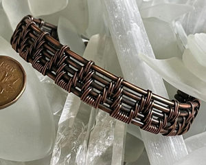 Bracelets and Bangles Collection  Woven Copper Cuff 5v