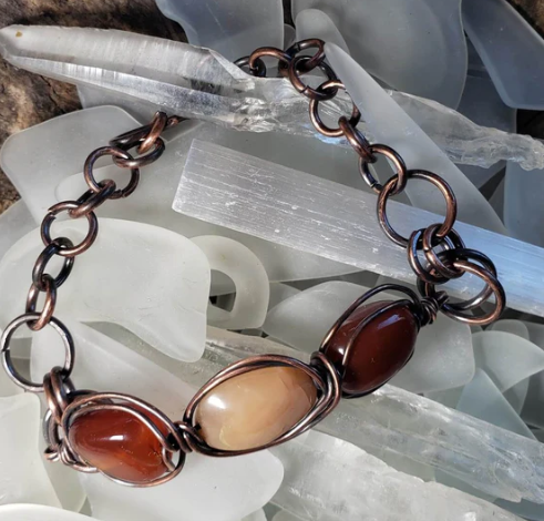 Bracelets and Bangles Collection Carnelian and Moonstone Bracelet