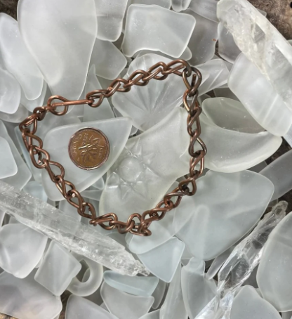 Bracelets and Bangles Collection Reclaimed Copper Chain Link Bracelet