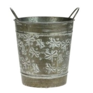 Galvanized Pail with Handles 10"