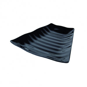 Dalebrook Black Melamine Curved Wavy Platter w/SF