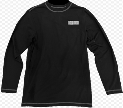 CDN Mens Long Sleeve T Shirt -Black -X Large