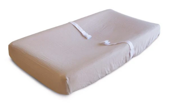 Extra Soft Muslin Changing Pad Cover - Blush
