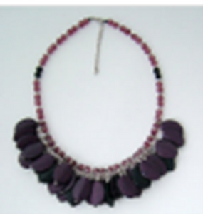 Lotus Necklace  Deep Purple Colour