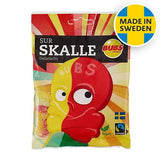 BUBS Godis Skalle: Sour Foam Skulls (90g) Made in Sweden- Case 16ct