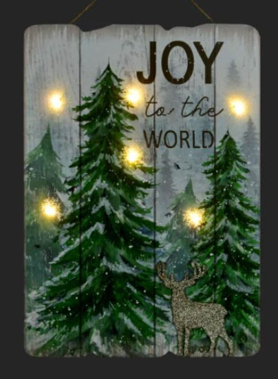 Joy to the World LED Sign