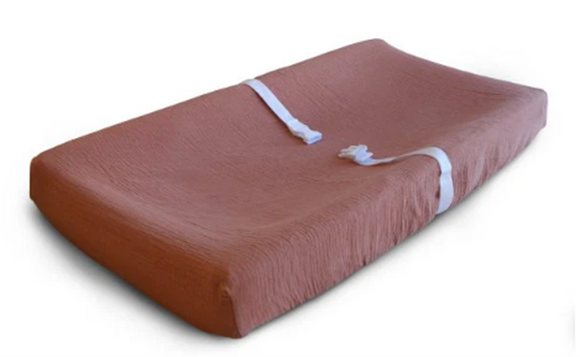Extra Soft Muslin Changing Pad Cover - Cedar