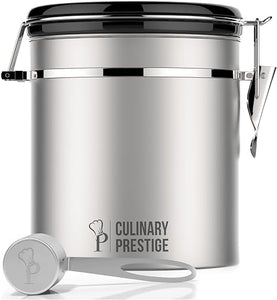 Stainless Steel Coffee Canister - 16 oz