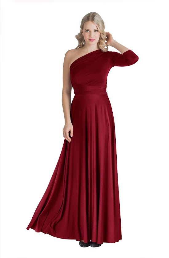 Iris Maxi Dress Ruby Red M/L (8-14)
