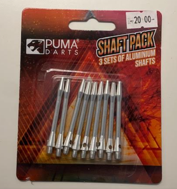 Puma Darts Shaft pack 3 sets of Aluminum Shaft