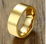 Tungsten Carbide Gold Ring Plated Ring