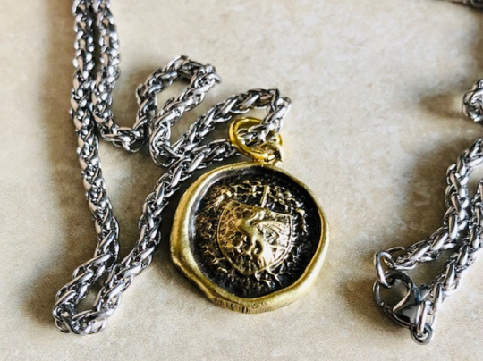 Dragon's Crest Necklace Brass