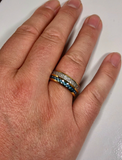 Tungsten Carbide Ring. Silver Band