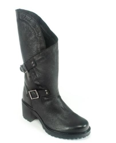 Bos n Co Irene Waterproof Black Boot with Side Zip  Size 39