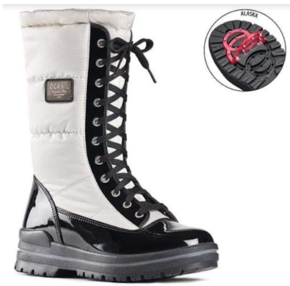 Winter Boots from Olang Canada  all Waterproof  Glamour in White with  Size 41