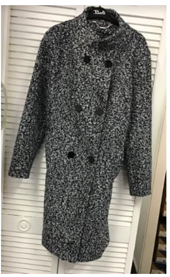 Smashed Lemon - Wool Jacket   Grey Tweed   Large