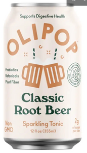 Olipop Classic Root Beer Soda 355 ml, 12 fl oz-