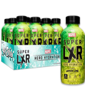 AriZona x Marvel Super LXR Hero Hydration - Citrus Lemon Lime - 16oz (Pack of 12) - Sports Drink, with Electrolytes