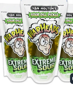 Van Holten's Warheads Pickles in a pouch