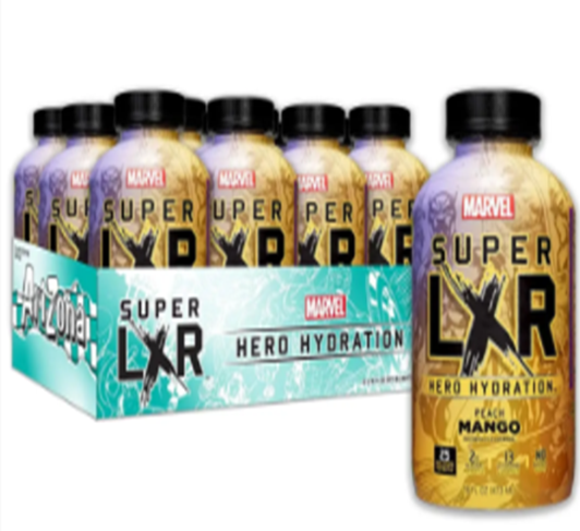 AriZona x Marvel Super LXR Hero Hydration - Peach Mango -