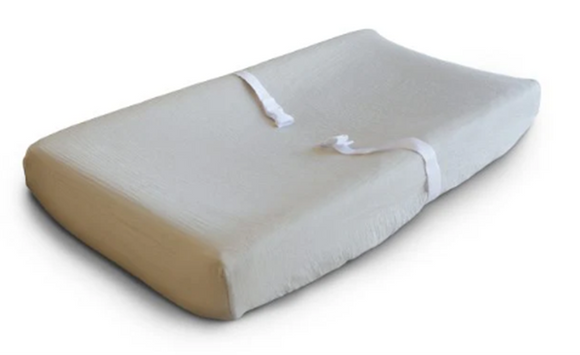 Extra Soft Muslin Changing Pad Cover - Fog