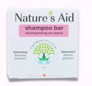 Nature's Aid Shampoo Bar, Volumizing Rose Geranium