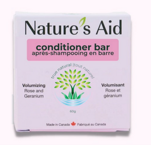 Nature's Aid Conditioner Bar, Volumizing Rose Geranium