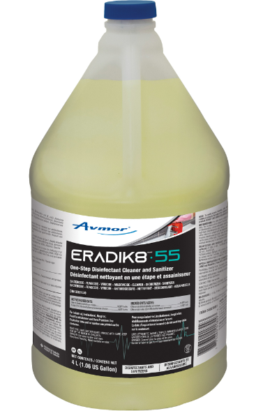 Avmor Eradik8™·55 One-Step Disinfectant Cleaner & Sanitizer, Jug (Skid of 108 Units)