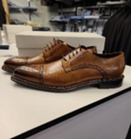 Raffaele d’Amelio Line Leather Men’s Shoe Size: 45 (11.5)