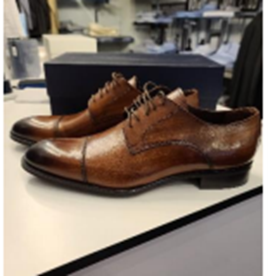 I Sarti Platinum Line Leather Men’s Shoe 57 Brandy P (Brown) Size: 45 (11.5)