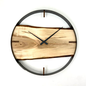 21” MAPLE LIVE EDGE WOOD CLOCK